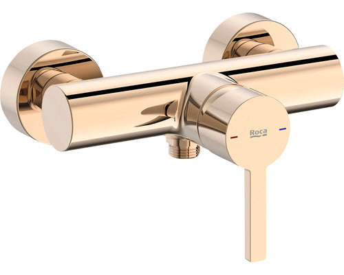 Baterie dus monocomanda Roca Naia rose gold