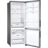Frigider combinat LG GBB566PZHMN, M: 185 cm, 462 L, Total No Frost, clasa energetica E, otel inoxidabil
