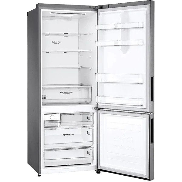 Frigider combinat LG GBB566PZHMN, M: 185 cm, 462 L, Total No Frost, clasa energetica E, otel inoxidabil
