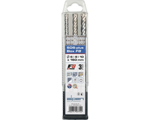 Set Burghie Beton Sds-plus Alpen F8 Extreme Ø6-10 Mm, 3 Piese A