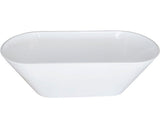 Cada de baie ovala freestanding Luna 75x170x58 cm acril alb