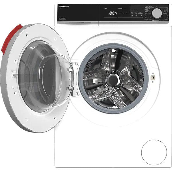 Masina de spalat rufe frontala cu uscator SHARP ES-NDH0144WC-EE, 10/6 kg, 1400rpm, Clasa E, Alb