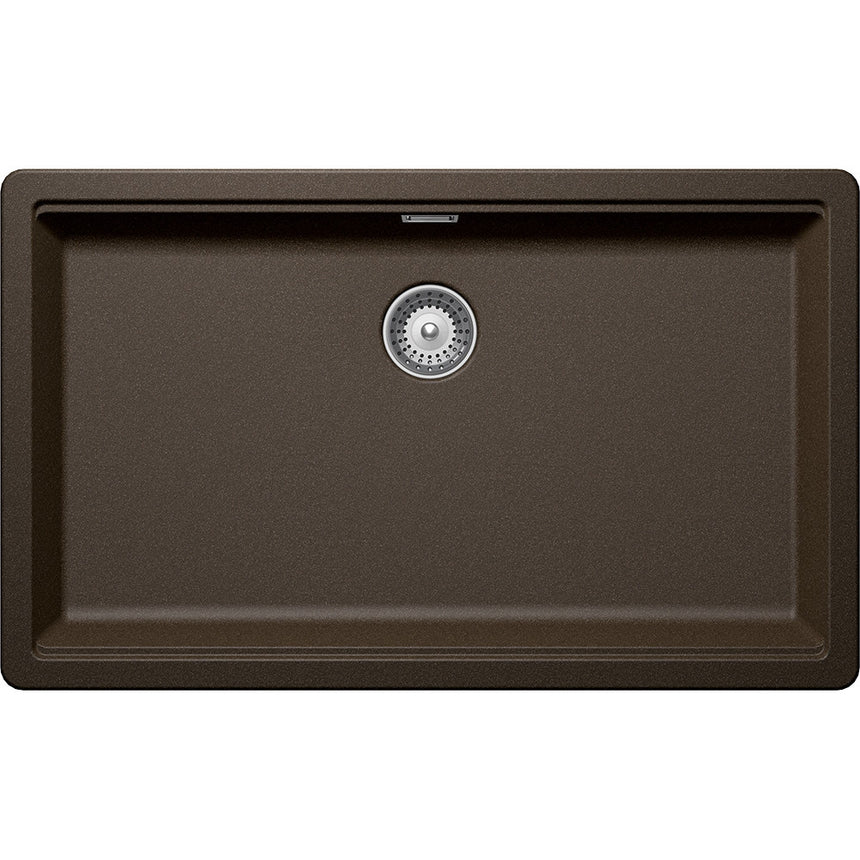 Chiuveta granit Schock Greenwich N-100XL Bronze Cristadur 750 x 455 mm, adancime cuva 200 mm, montare sub blat