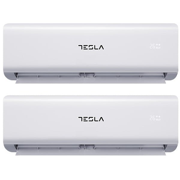 Sistem Aer Conditionat pentru 2 Incaperi, TESLA TGS-D18V912W, 18000 BTU, A++/A+, Wi-Fi, Alb