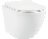 Set Vas Wc Suspendat Jungborn Two Me525-rd, Fara Margine Clatire, Alb, Include Capac Wc