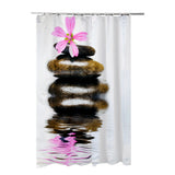 Perdea dus textila, Frandis, 180x200 cm, poliester, multicolor, model spa violet