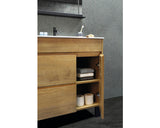 Set Mobilier Baie, Sofi, Include Baza Lavoar si Lavoar, 80 cm, Stejar