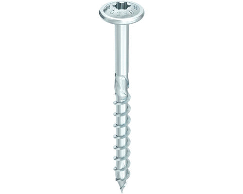 Holsuruburi Cu Cap Bombat Torx Heco Topix-plus 8x120 Mm Otel Zincat Albastru, 50 Bucati, Filet Partial