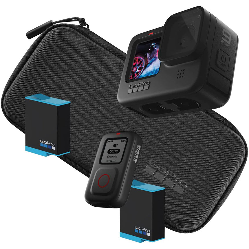 Camera video sport GoPro Hero9 Bundle, 5K, 20MP , 2 x Baterii + Telecomanda