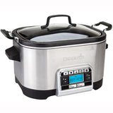 Multicooker Crock-Pot, 5.6L, functie slowcooker, functie masina de paine, Inox