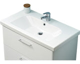 Lavoar Ceramic Pelipal Carina, cu Montare pe Mobila, 83 cm, Alb