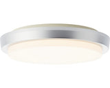 Plafoniera Devora 12w 900 Lumeni, Ø28 Cm, Pentru Exterior Ip54, Argintiu/alb