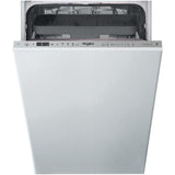 Masina de spalat vase incorporabila Whirlpool WSIO3T223PCEX, 10 seturi, 7 programe, Clasa E, 6th Sense, Power Clean, 45 cm