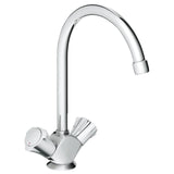 Baterie bucatarie Grohe Costa L 31831001, 1/2'', pipa inalta, cartus ceramic, maner metal, izolat termic, aerator, Crom