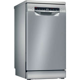 Masina de spalat vase Bosch SPS4EMI28E, 10 seturi, 6 programe, Clasa D, Home Connect, EfficientDry, Sertar Vario, Sistem Rackmatic triplu, Silence Plus, 45 cm, Inox antiamprenta