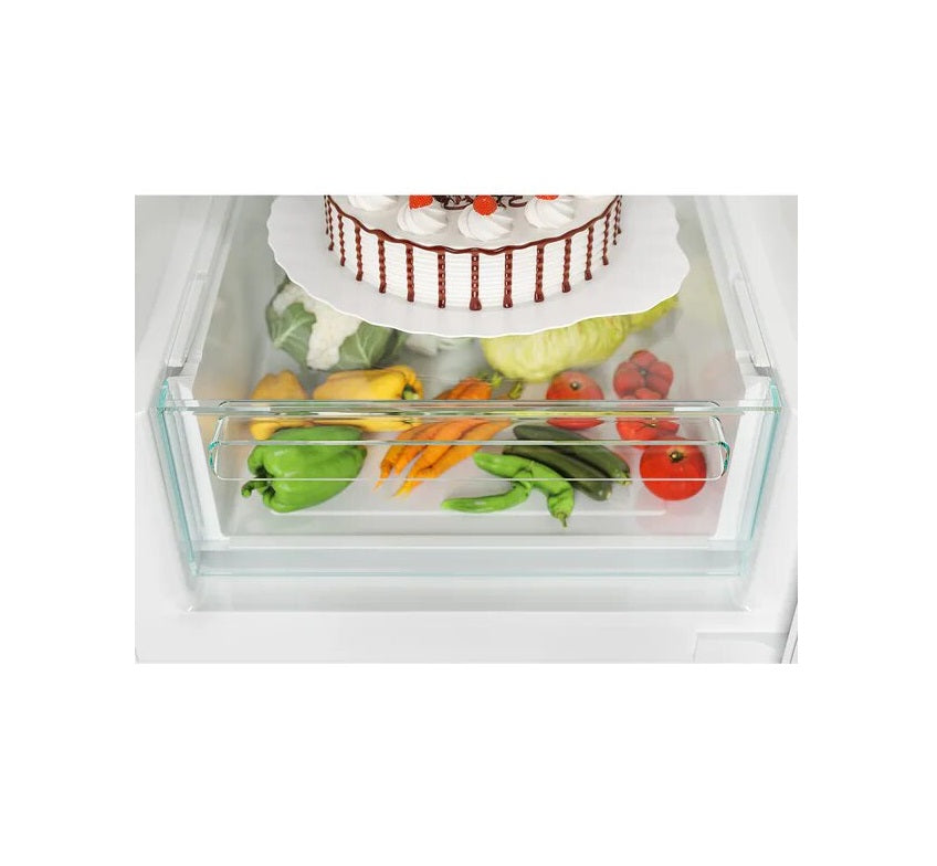 Combina Frigorifica CANDY CCE3T620FS, No Frost, 378 l, H 200 cm, Clasa F, Argintiu