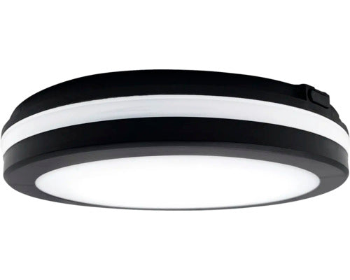 Plafoniera Cu Led Integrat Comet 20c 15w 1500 Lumeni, Pentru Baie Ip54, Negru