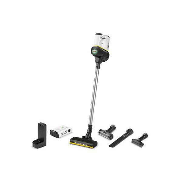 Aspirator vertical fara fir Karcher, VC6 Premium, 250 W, autonomie pana la 50 minute, recipient praf 800 ml, alb/negru