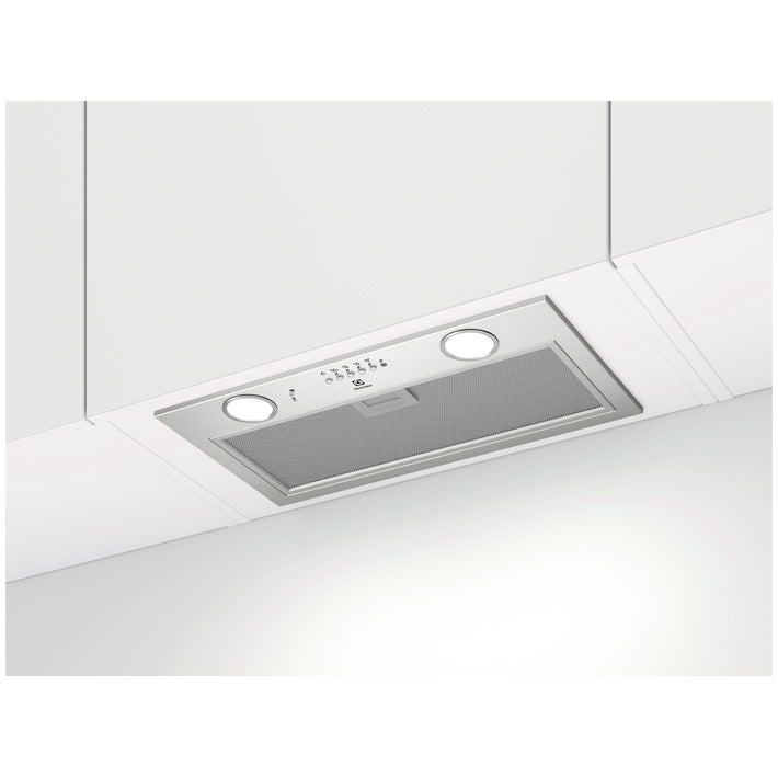 Hota incorporabila Electrolux EFG516X, Putere de absorbtie 600 mc/h, Conectivitate plita, 1 motor, Control electronic, 54 cm, Inox