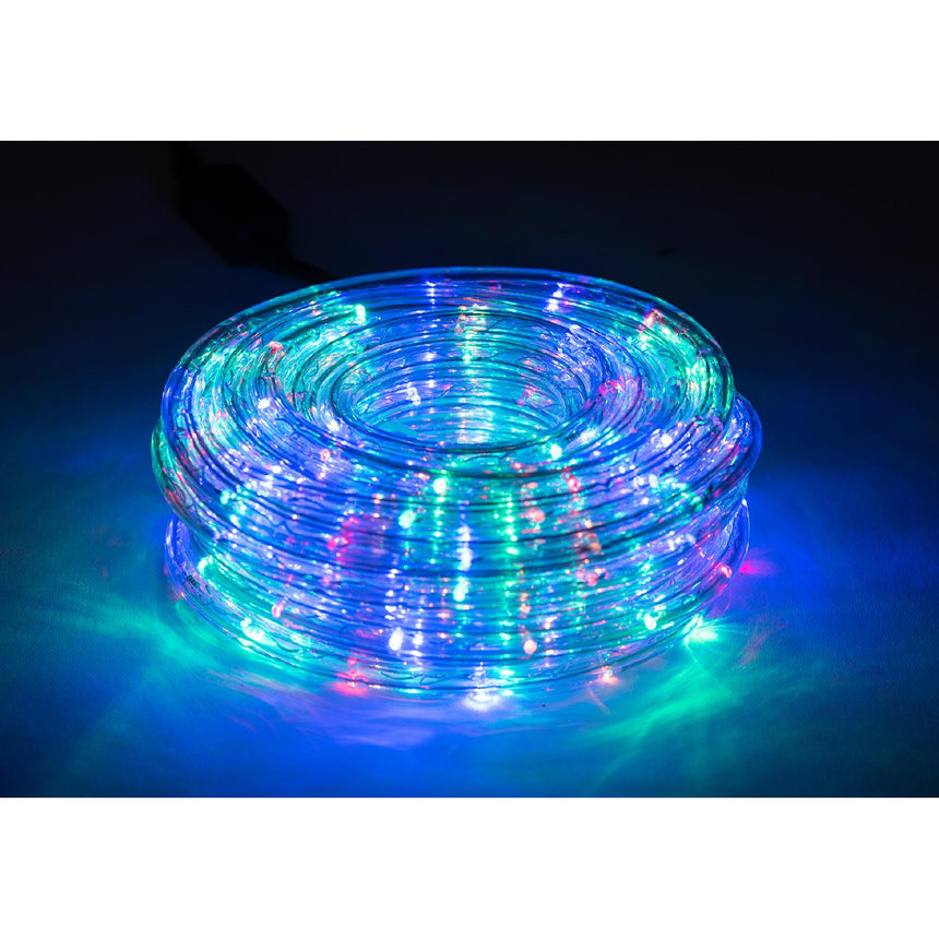 Instalatie Craciun Tub luminos LED Flink 13mm, 24LED-uri/m, 10m, multicolor, alimentare inclusa