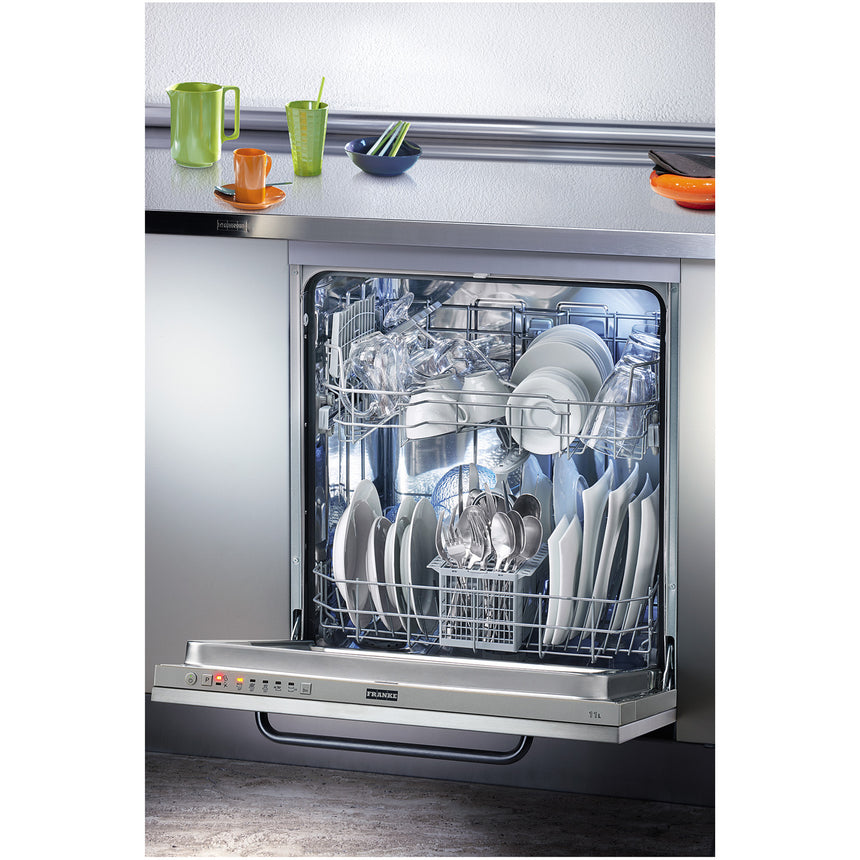 Masina de spalat vase incorporabila Franke FDW 613 E5P F, 13 seturi, 5 programe, Clasa F, Display Digital, Filtru Metalic, Aqua Stop, 60 cm