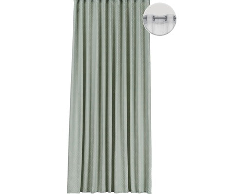 Draperie Cu Inele Sesimbra Jacquard Turcoaz 135x245 Cm