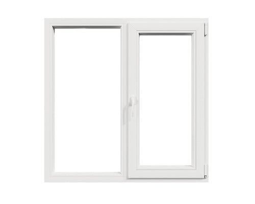 Fereastra Pvc Termopan 4 Camere 120x100 Cm Alba Fixa + Deschidere Dubla Dreapta