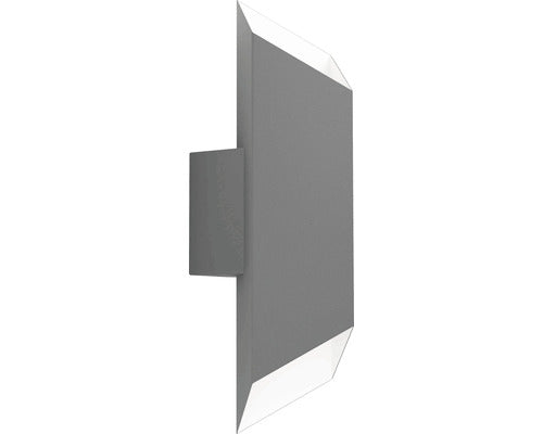 Aplica Sus/jos Cu Led Integrat Spiazzina 2x2, 5w 360 Lumeni, Pentru Exterior Ip55, Alb/negru