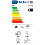 Masina de spalat vase incorporabila Haier XIB 6B2S3FS , 16 seturi, 12 programe, Aquastop, Senzor incarcare, WiFi, Motor BLDC inverter, Clasa B, 60 cm