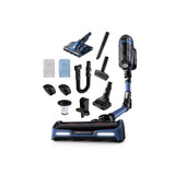 Aspirator vertical Rowenta X-Force Flex Aqua 14.60 RH9990WO, 67 W, 32.4V, Putere aspirare 200 Air Watts, Autonomie 1h10' (mod ECO), Cap aspirare Aqua, Functie Boost, Negru/Albastru