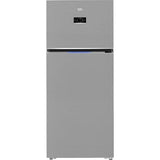 Frigider cu doua usi Beko B5RDNE594ZXB, 557 l, No Frost, HarvestFresh, Everfresh+, AeroFlow, Display, Clasa E, H 186 cm, Metal Look