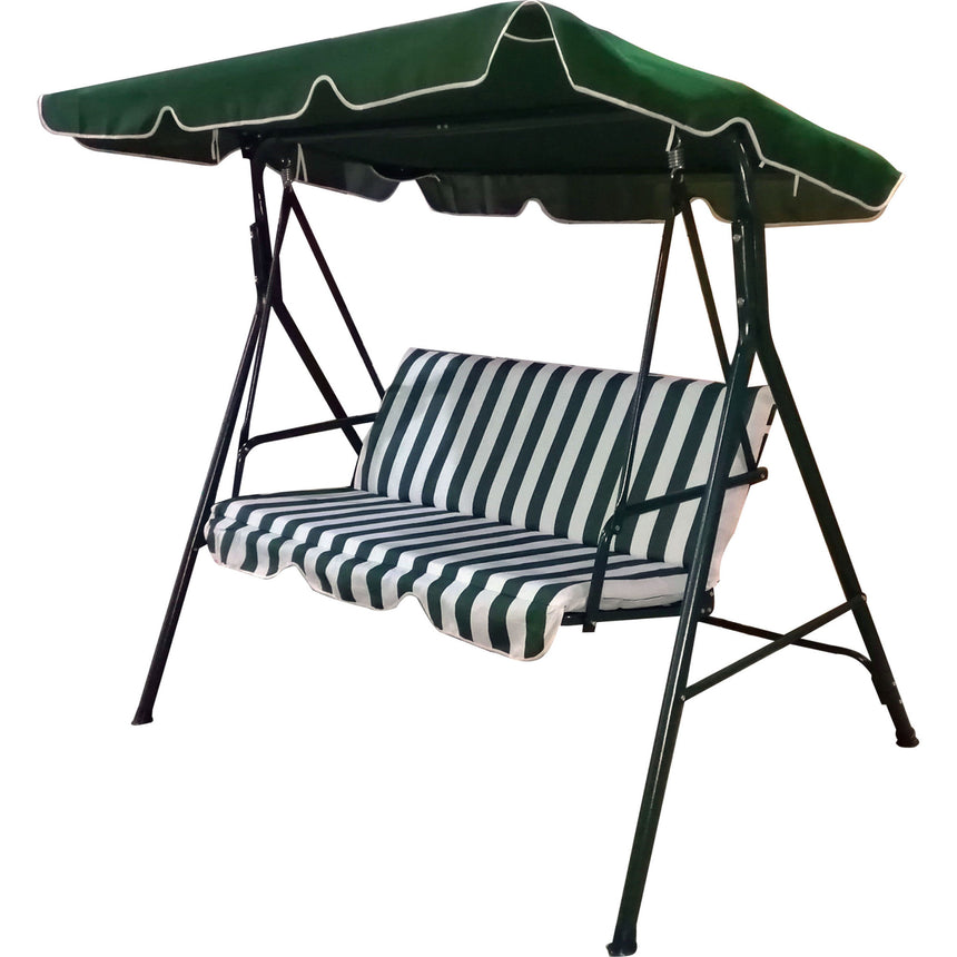Leagan/balansoar pentru gradina/terasa Garden star, 170x110x153 cm, verde/alb
