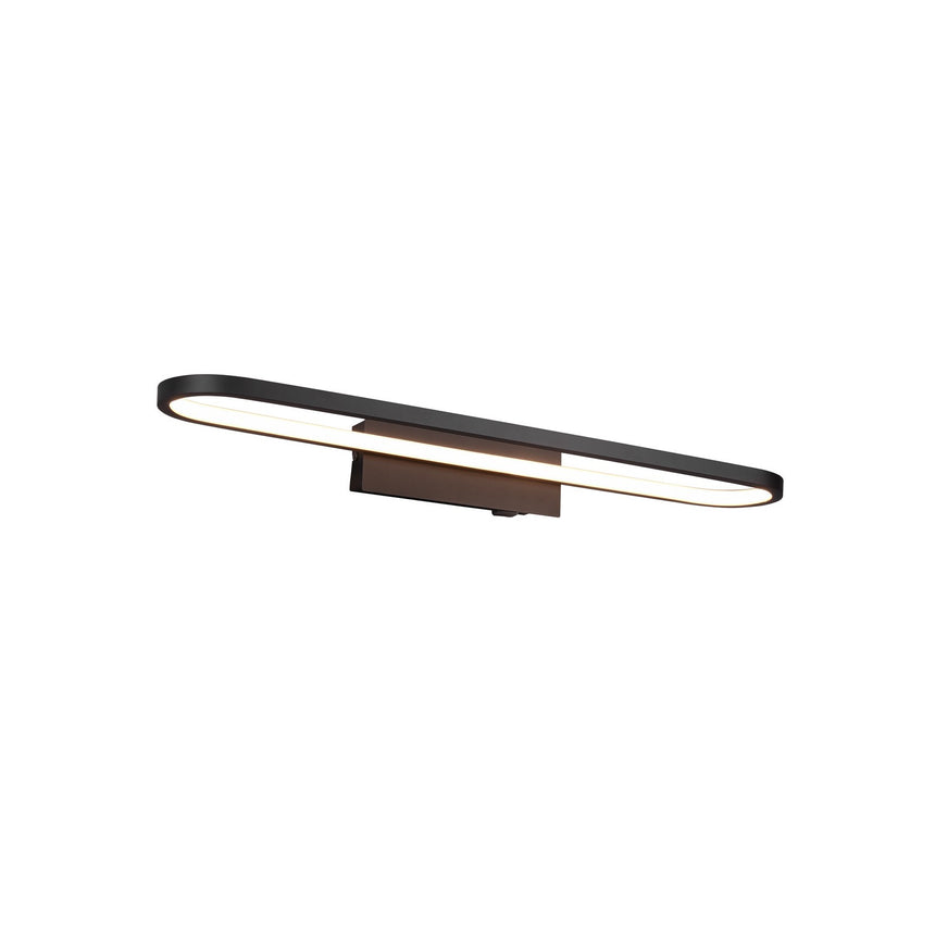 Aplica LED, Trio, 22 W, 2700 lm, Metal, Negru