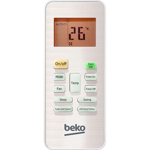 Aparat de aer conditionat Beko 9000 BTU, Clasa A++/A+, Control Wi-Fi HomeWhiz, Functie Incalzire, Silver Ion, ZoneFlollow, SelfClean+, kit instalare inclus, BRHPG090, alb