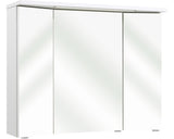 Dulap baie cu oglinda PELIPAL Enna I, 3 usi, iluminare LED, PAL, 72x90 cm, alb lucios, IP 44