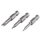 Set 3 biti, Wolfcraft, Solid 1/4", 4/5/6, 50 mm