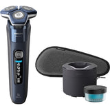 Aparat de ras PHILIPS Shaver Series 7000 S7885/50, acumulator, autonomie 60 min, SkinIQ, albastru