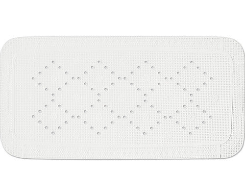 Covor Antiderapant Cada Spirella Alaska 91x36 cm Alb