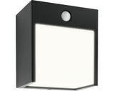 Aplica In Jos Cu Led Integrat Balimo 12w 560 Lumeni, Senzor De Miscare, Pentru Exterior Ip44, Negru Mat
