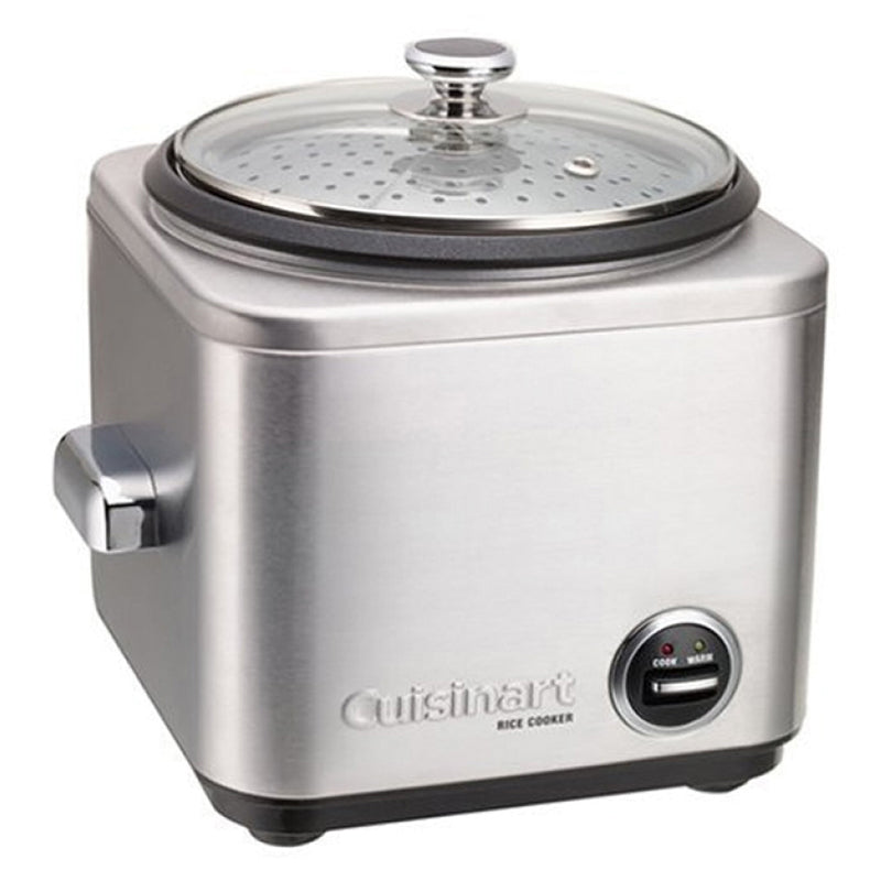 Aparat multifunctional pentru orez si gatire la aburi Cuisinart CRC800E, 650W, fara PFOA, 1.4L, functie de mentinere la cald, Argintiu