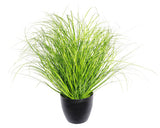 Planta Artificiala Iarba In Ghiveci Negru H 50 Cm Verde
