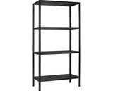 Raft Metalic Cu 4 Polite Negre Kaiserthal 800x400x1800 Mm Max. 60 Kg/polita, Montaj Rapid Cu Cleme