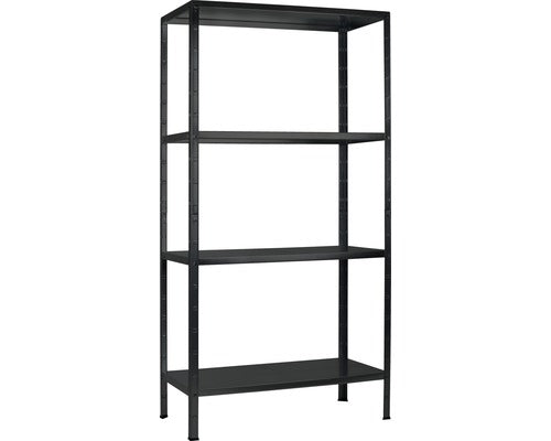 Raft Metalic Cu 4 Polite Negre Kaiserthal 800x400x1800 Mm Max. 60 Kg/polita, Montaj Rapid Cu Cleme
