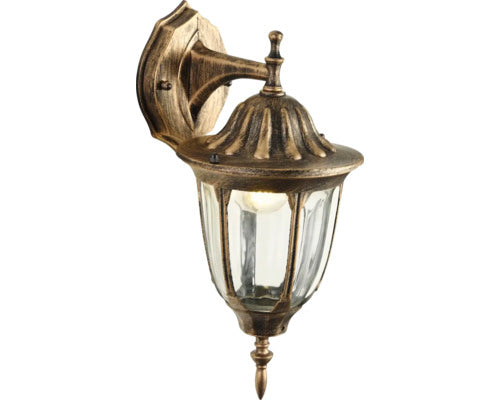 Aplica Felinar In Jos Gelux E27 Max. 1x60w, Pentru Exterior Ip43, Maro