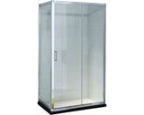 Paravan de dus dreptunghiular Belform Clear, profil cromat, 110x70 cm
