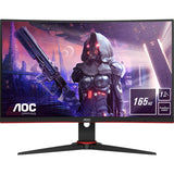 Monitor Gaming Curbat AOC LED VA 23.6'' Full HD, 165Hz, 1ms, FreeSync Premium, Display Port, HDMI, VGA, C24G2AE/BK
