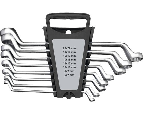 Set Chei Inelare Cu Cot Duble 6-22 Mm, 8 Piese, Crom-vanadiu