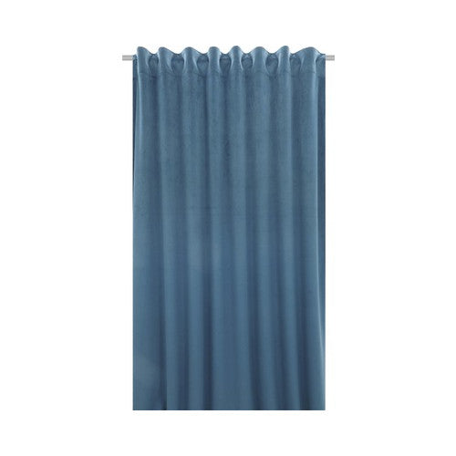 Draperie cu rejansa Velvet, albastru, 140x280 cm