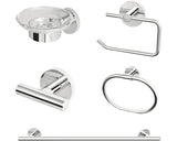 Set accesorii baie Teka Alaior, 5 piese, crom