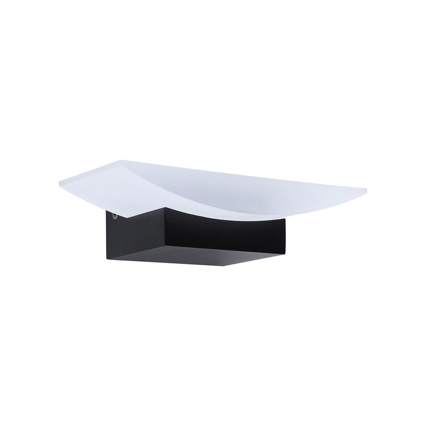 Aplica LED Eglo Metrass, Negru/Alb, 5,6W, 10.5x20cm